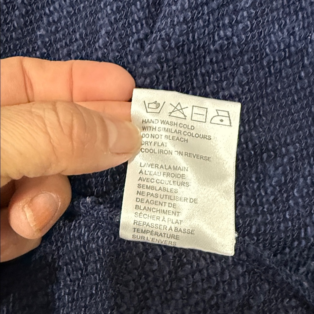 Nanavatee Navy Open-Front Women's Sweater size - Picture 6 of 6